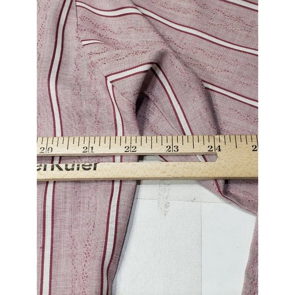 Arrow Kent Mens Shirt Button Up Long Sleeve Sanforized Western Striped 15.5x33 - Picture 10 of 11